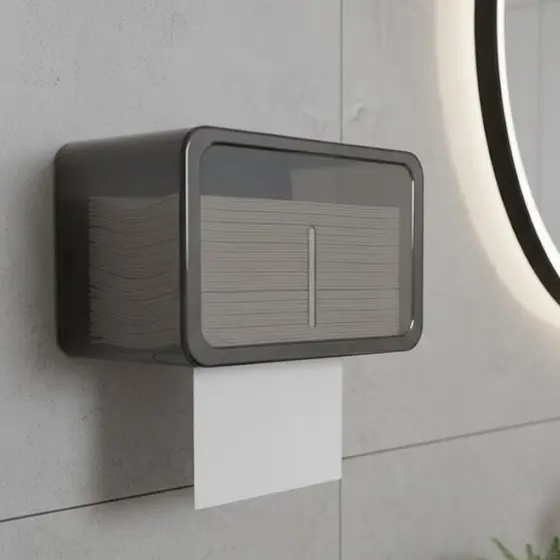 Toalheiro Dispenser de Parede Papel Interfolhas Translucido
