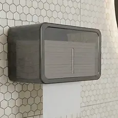 Toalheiro Dispenser Organizador de Papel Interfolhas Fixação Sem Furos Prática Fita Dupla Face