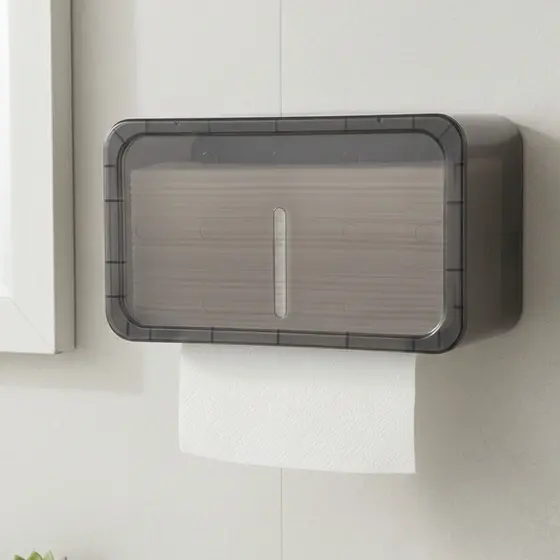 Dispenser Toalheiro de Parede Translucido Papel Interfolhas