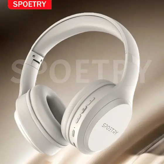 Fone de ouvido Wireless Headset sem fio Bluetooth Dobrável Alta Qualidade Bass Cancelamento Ativo de Ruído M16 SPOETRY