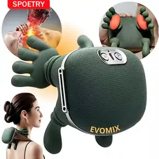 Massageador De Ombro Pescoço Aquecido Shiatsu Dedos Massagem De Amassar Conforto Relaxamento Tensão