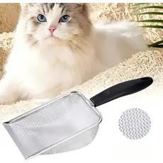1/2/3/ Pcs Pá Higiênica De Areia para Gatos Peneira Coletora Aço Inox