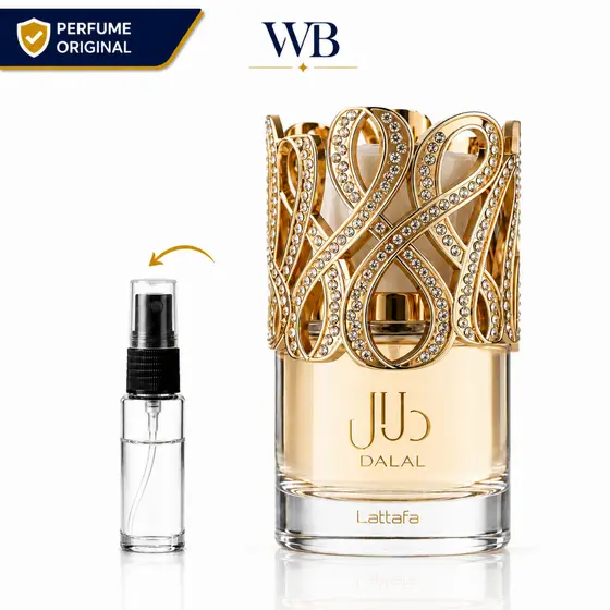 Dalal Feminino Floral Frutado Gourmand Elegante Perfume Árabe