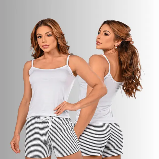 Pijama feminino luxo baby doll composê premium com modelagem leve e tecido macio para dormir bem