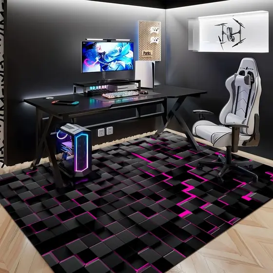 Sala de jogos tapete doméstico isolamento acústico tapete sala estar quarto sala estudo cadeira giratória tapete proteçã