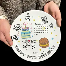 Cerâmica exclusiva placa de aniversário aniversário arte decoração placa padrão presente colega formatura foto