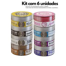Kit 6 Ceras Modeladoras Capilar Zeus Biofiori Fixação Forte Brilho Profissional