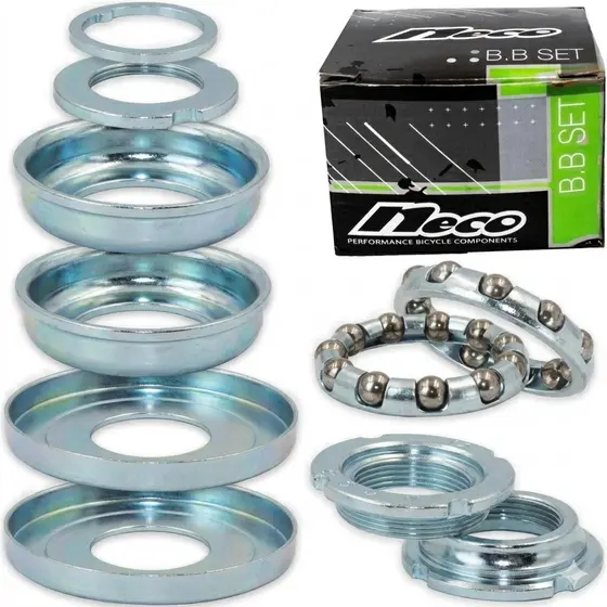 Movimento Central cromada Para Bicicleta 45mm Monobloco Neco caixaria esferada
