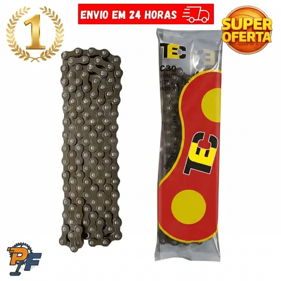 Corrente Bicicleta Marcha Fina 6 7 Velocidades TEC 116 elos 18 21 MTB Bike