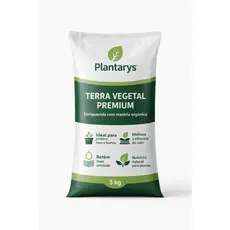 Terra Vegetal Adubada Premium  20kg – RICA EM MATÉRIA ORGÂNICA – Para Horta Jardim Flores e Plantas em Vaso