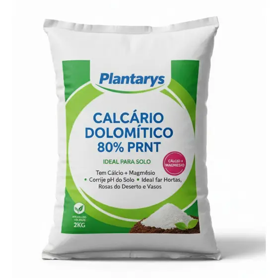 Adubo Calcário Agricola 2Kg para todos os tipos de plantas flores hortaliças frutíferas
