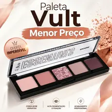 Paleta de Sombras Vult Essentials Neutrals 3g 5 Cores Matte e Cintilante