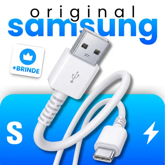 Cabo Samsung Original Turbo Tipo C Com Alta Compatibilidade + B R IN D E