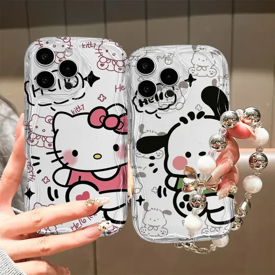 Capa Para Samsung S24 Plus S24Ultra S23 FE S20 S22Ultra S21 A55 A15 A14 M34 Olá Dos Desenhos Animados Caso De Telefone D