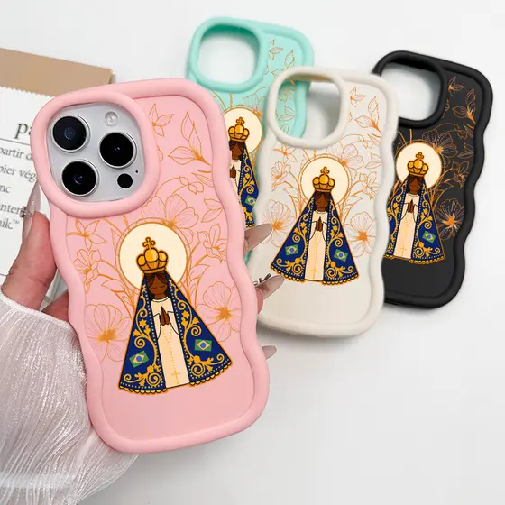 Capa Para iPhone 13 12 11 16 17 15 14 Pro Max XR 17Air XSMax Macaron Cor Silicone Caso De Telefone Deus Abençoe BBC