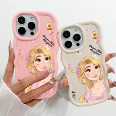 SoftCase Para iPhone 13 12 11 16 17 15 14 Pro Max XR 17Air Macaron Cor Caso De Telefone Móvel Bela Princesa BBC