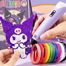 Caneta De Impressora 3D + Recarga-Brinquedo Educacional Selado E Para Crianças Artesanato Criativo DIY