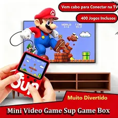 Mini Video Game Sup Game Box 400 Jogos Em 1 Portátil Jogos Antigos