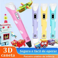 Caneta De Impressora 3D + Recarga-Brinquedo Educacional Selado E Garantido Para Crianças Artesanato Criativo DIY