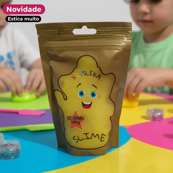 1 | 3 | 7 Slimes Kidsleka 180g escolha suas cores - Funny-lab - Slekids - Brinquebol