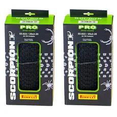 Par de Pneu Mtb Pirelli Scorpion Pro 29 x 2.20 Kevlar Preto