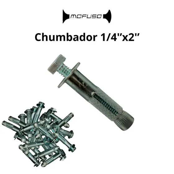 Chumbador Parabolt Cb 1/4x2 P/concreto Furo 10mm