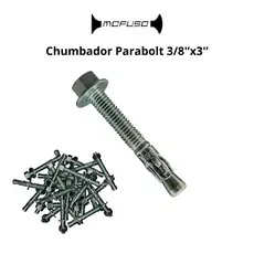 Chumbador Parabolt Pba 3/8'' X 3'' C/porca E Arrela