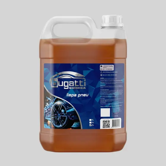 Brilha Pneu Pretinho Concentrado 5l Profissional Bugatti Pronto Uso
