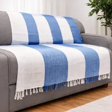 Manta Sofá Grande Cama Casal 210x120 cm Algodão Capa Protetora
