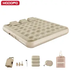MODOFO Colchão Inflável Solteiro/Queen/King Portátil Com Bomba Elétrica Recarregável Cama Inflável Para Camping Viagem