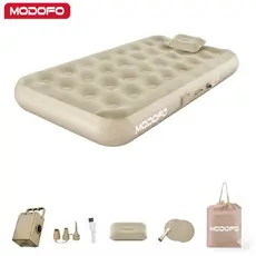 MODOFO Colchão Inflável Solteiro Com Bomba Elétrica Recarregável Sem Fio Cama Inflável Portátil Para Camping Casa
