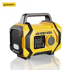 SOARFLY Partida Auxiliar 6 em 1 Arrancador de Bateria Compressor de Ar Portátil Inflador e Calibrador Digital de Pneus
