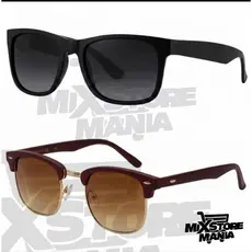 Kit 2 Óculos de Sol Feminino e Unissex Clubmaster Redondo + Quadrado Justin Estiloso UV400 | Pode Comprar Separado