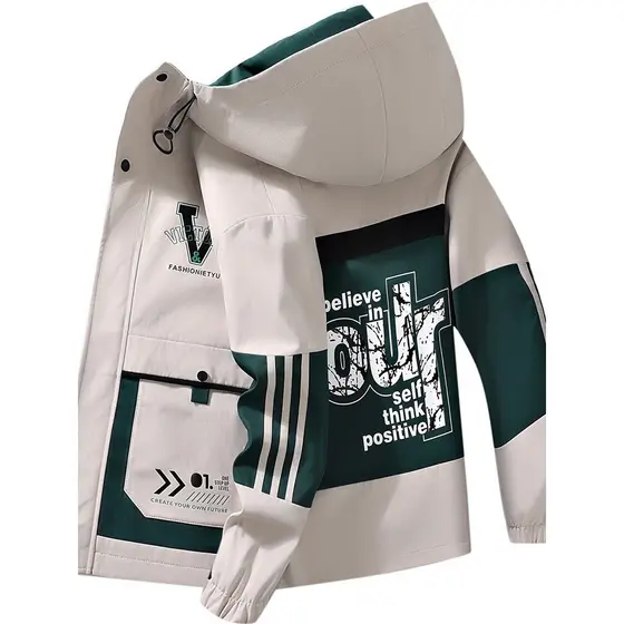 Primavera outono jaqueta masculina versão coreana na moda ferramentas jaqueta adolescente estudante bonito estilo fino c