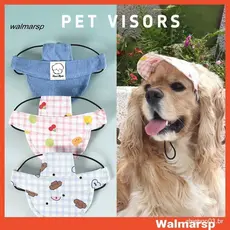 Boné De Beisebol walmarsp Pet Cartoon Com Furos Para As Orelhas Chapéu De Sol Cães Ao Ar Livre Alças Ajustáveis Viseira