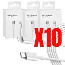 Atacado Kit 5/10 Cabo  Carregador Turbo  Celular  Tipo  C  Lightning  Fonte  Carregador  Carregamento  Turbo