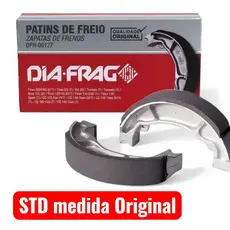 Lona Patim Freio Diafrag STD Titan 125 150 160/Cg/Fan