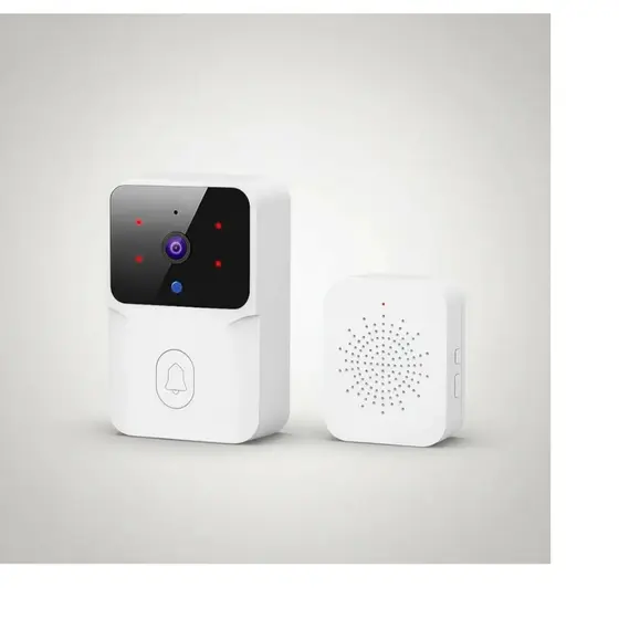 Campainha Inteligente Mini Doorbell Wifi Com Câmera E Áudio