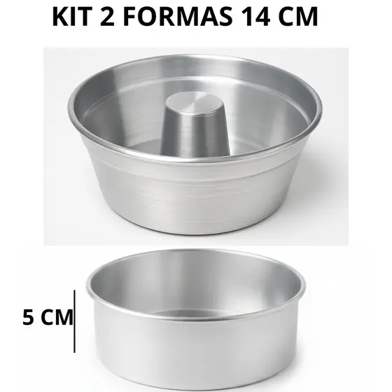 Kit Formas Assadeira De Bolo E Pudim Redonda 14Nº16Nº18Nº20Nº Multiuso Varias Medidas