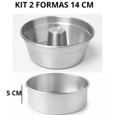 Kit Formas Assadeira De Bolo E Pudim Redonda 14Nº16Nº18Nº20Nº Multiuso Varias Medidas