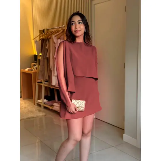 Conjunto Isabela 3 Peças Feminino Luxo | Elegante | Look Perfeito para Festa & Noite