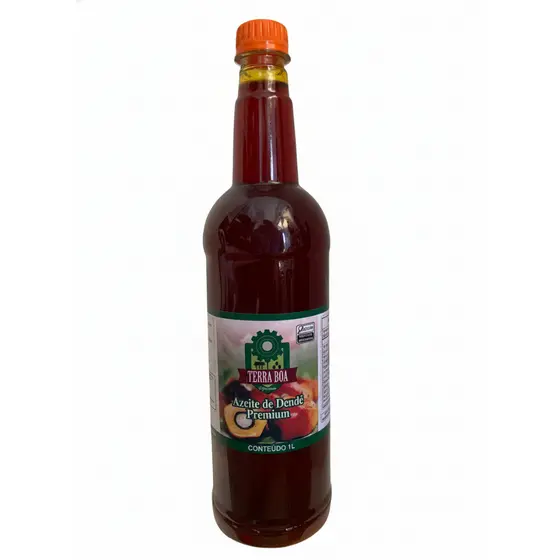 Azeite de dendê Terra Boa 01 litro Premium puro e encorpado de Valença - o melhor da Bahia