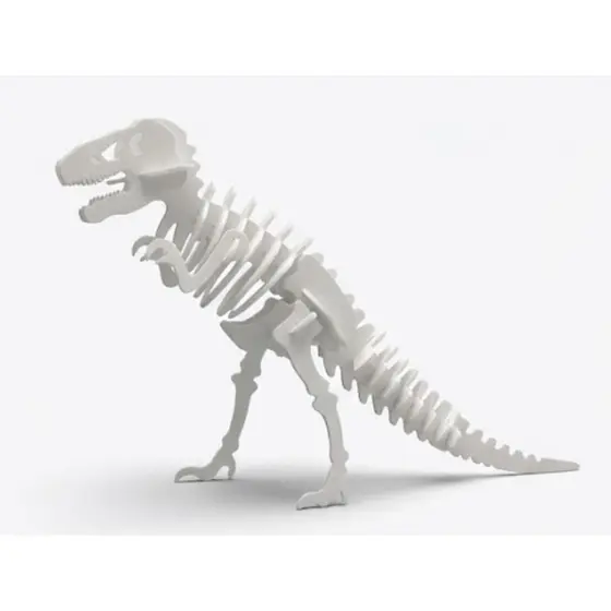 Puzzle 3D Dinossauro T-Rex Esqueleto Montável - Decoração Geek