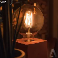 Lâmpada Filamento LED G95 4W E27 LUZ QUENTE (AMARELO) Âmbar Retrô Vintage 110V~220V | Bivolt