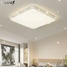 Plafon 1 Andar Cristal Céu Estrelado Efeito Cristal Estrela Led Multicor Plafon Sobrepor 18W 24W 36W