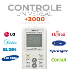 Controle Remoto Universal Ar Condicionado Split 2000 em 1- VC- A2884!