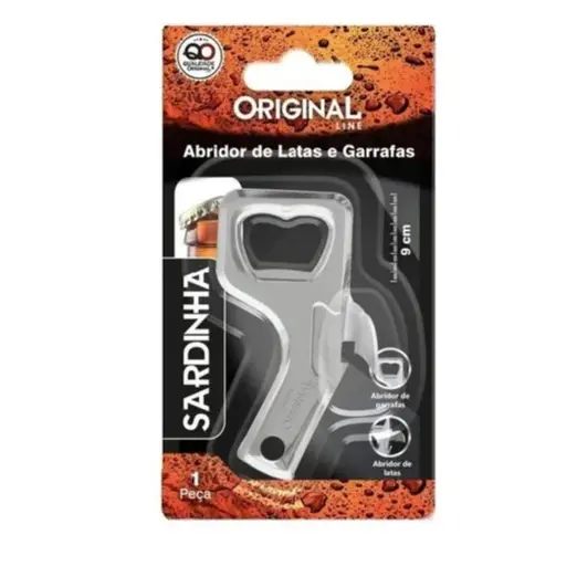 Abridor Abridores De Lata E Garrafas 9cm Aço Inox Original Utensilio De Cozinha Original Line
