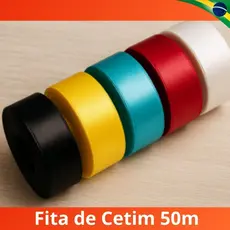 Fita de Cetim Nº5 22mm X 50m Fita para Artesanato Irmãos Mantovani