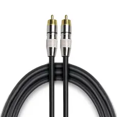 Cabo Para Subwoofer 100% Cobre Blindado Conector Rca 3m Home Theater Receiver