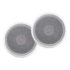 Par Arandelas De Embutir Teto 5 Polegadas 55W RMS 8 Ohms Som Ambiente Gesso Drywall PVC 2 Unidades